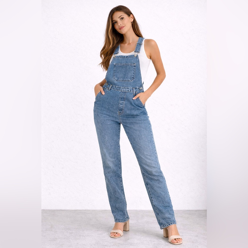 Classic Blue Women's Denim Overalls